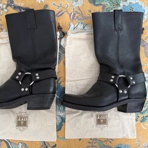 FRYE Harness 12R Women's Black Boots